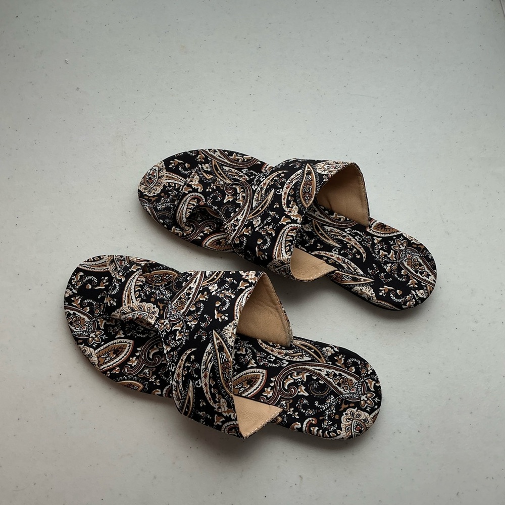 Paisley Print Women's Slide Sandals